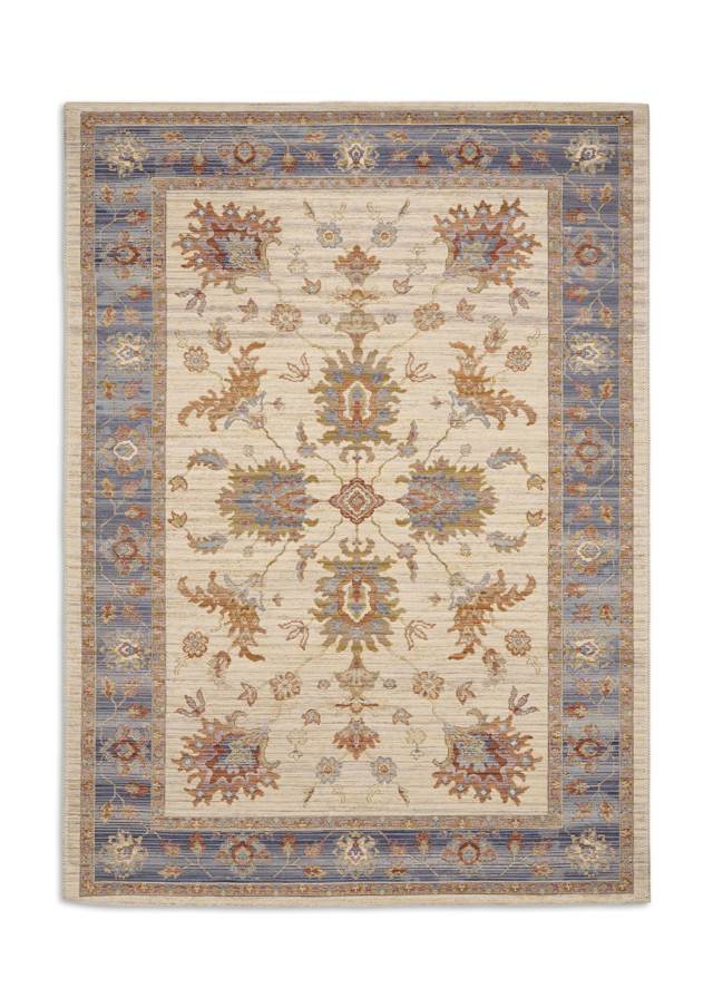 Quartz J050 Ivory / Blue rug